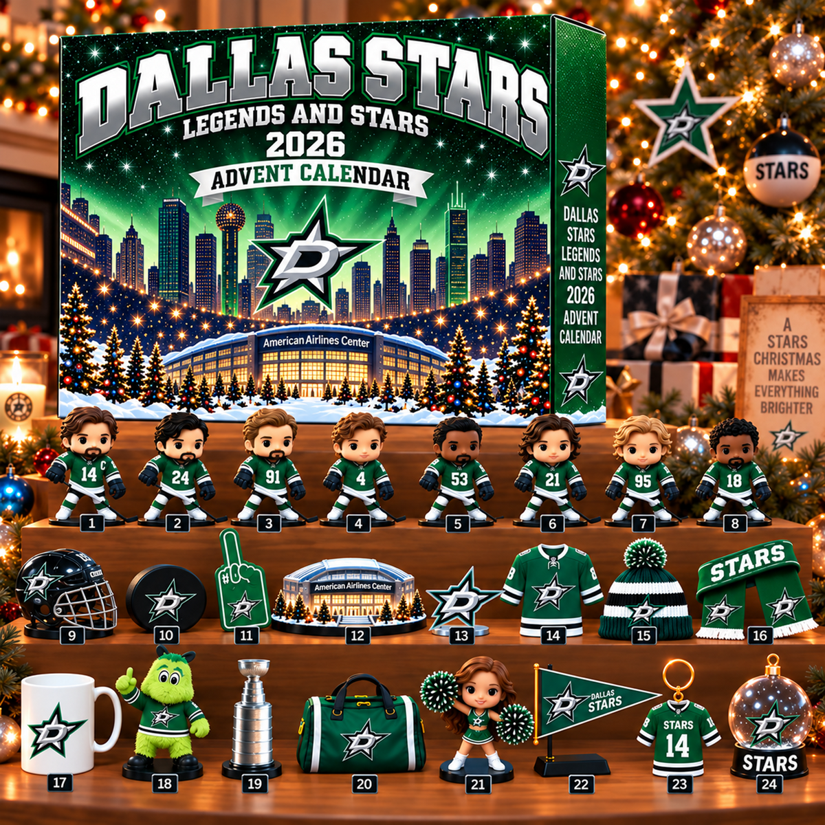 Premium NHL x DAL Christmas Stadium Advent Calendar