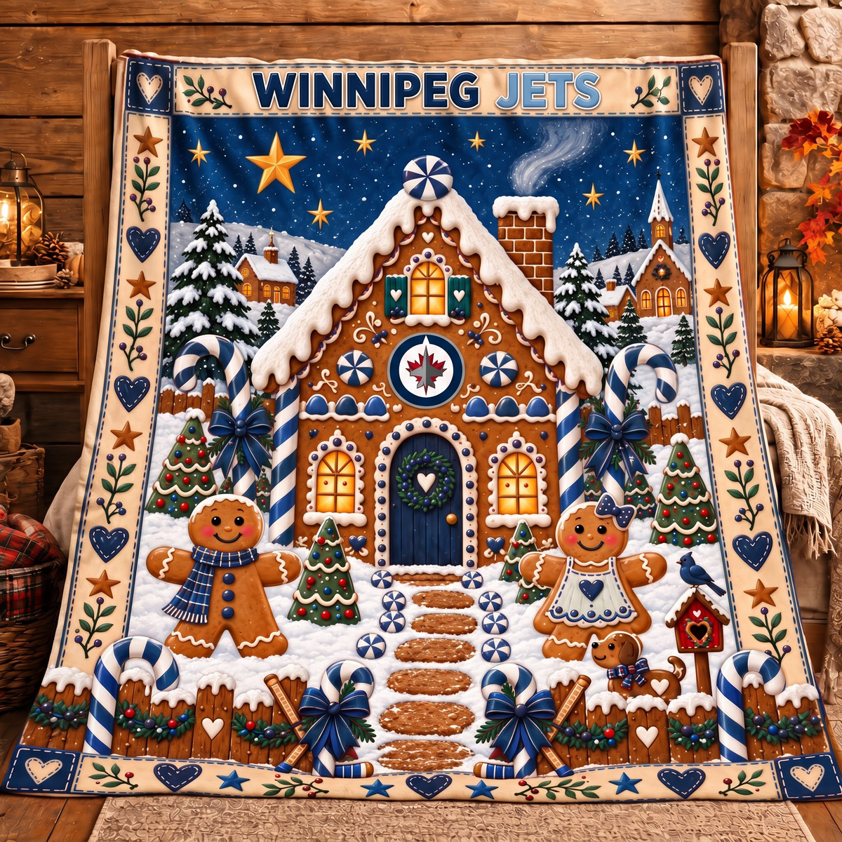 Premium NHL x WIN Christmas Blanket