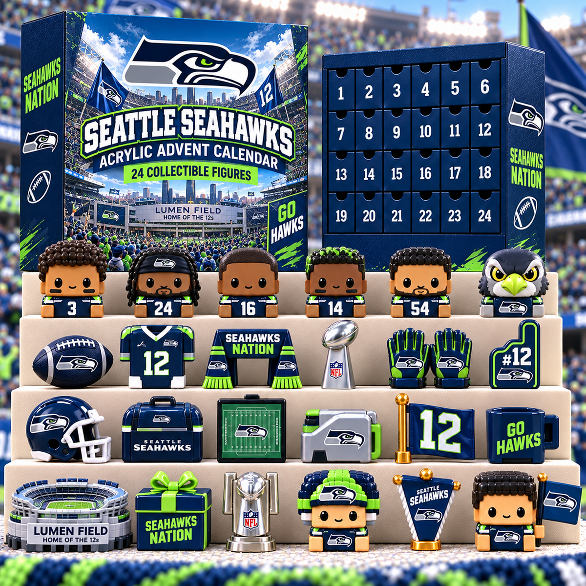 SEA x NFL Premium 24 Days Of Advent Calendar