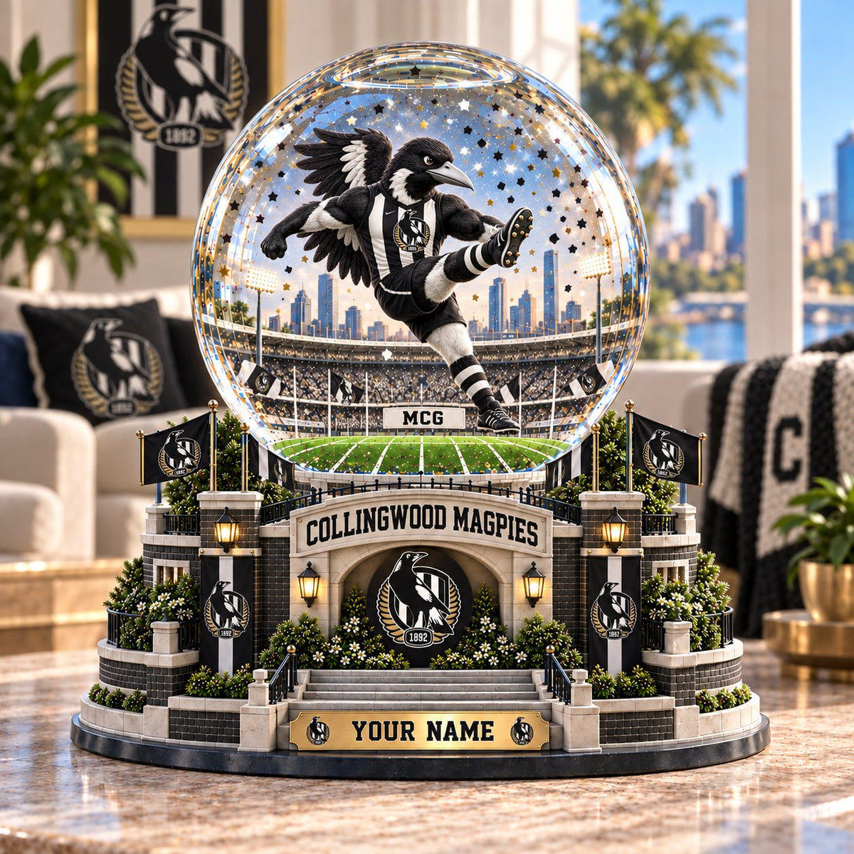 SIGNATURE AFL X COL EXCLUSIVE UNIQUE PERSONALIZED Acrylic Block Plaque Mascot Team Gifts For Fan