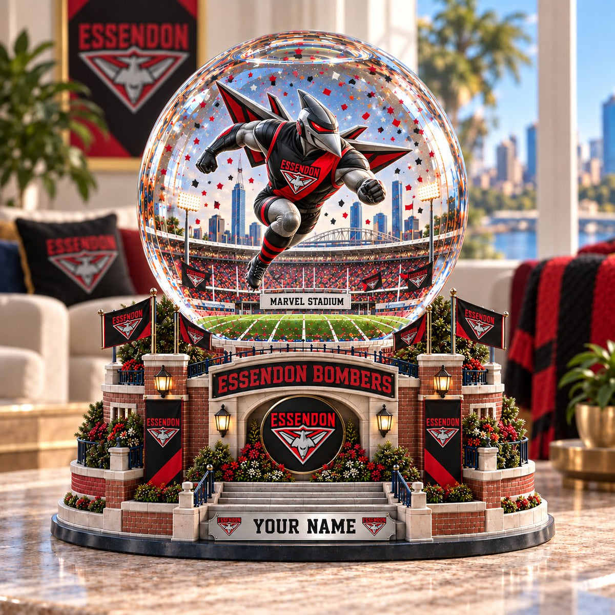 SIGNATURE AFL X ESS EXCLUSIVE UNIQUE PERSONALIZED Acrylic Block Plaque Mascot Team Gifts For Fan