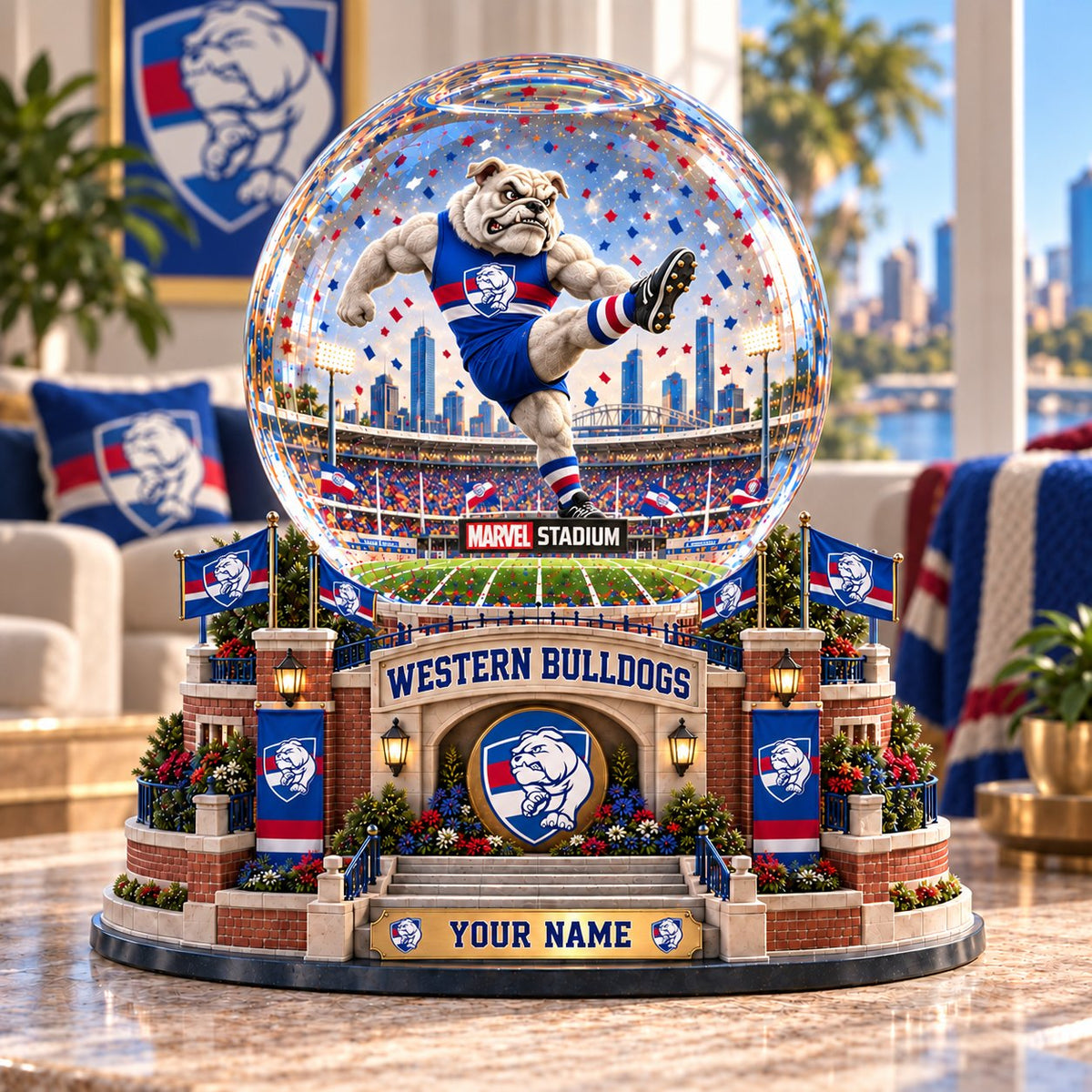 SIGNATURE AFL X WB EXCLUSIVE UNIQUE PERSONALIZED Acrylic Block Plaque Mascot Team Gifts For Fan