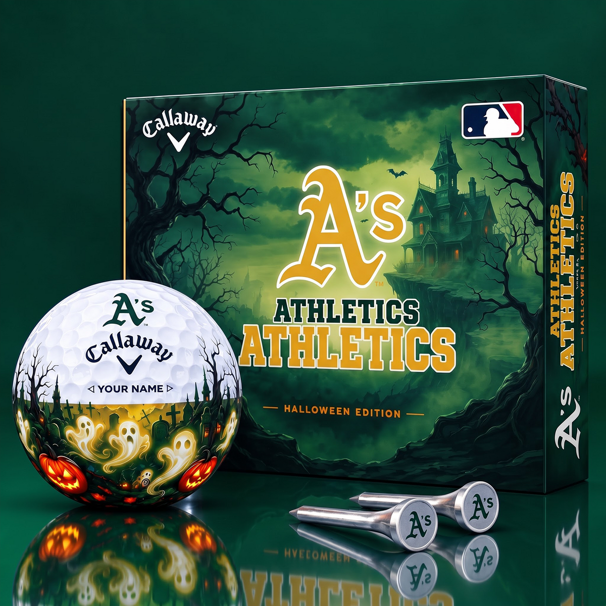 SIGNATURE MLB X ATH DELUXE PERSONALIZED HALLOWEEN HORROR FAIRWAY V6 GOLF BALL COLLECTION