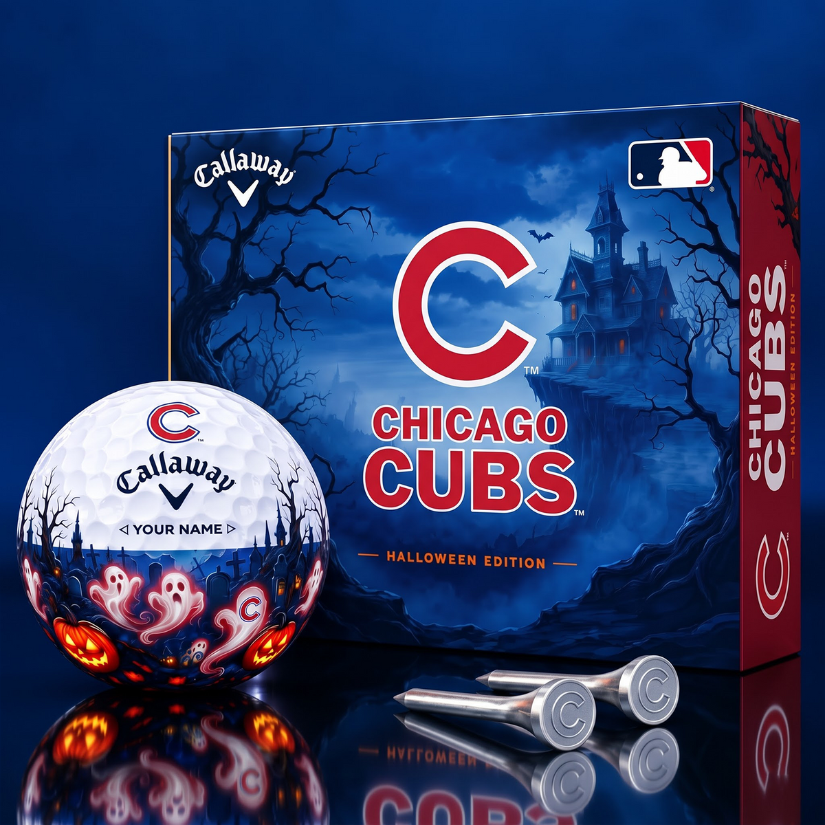 SIGNATURE MLB X CC DELUXE PERSONALIZED HALLOWEEN HORROR FAIRWAY V6 GOLF BALL COLLECTION