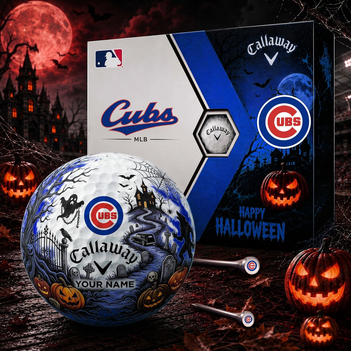 SIGNATURE MLB X CC EXCLUSIVE PERSONALIZED HALLOWEEN HAUNTED GOLF BALL – LIMITED EDITION