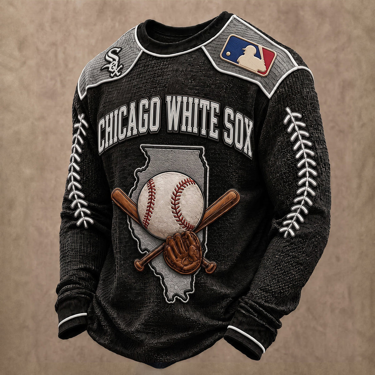SIGNATURE MLB X CWS EXCLUSIVE Heritage Waffle Long Sleeve Shirt Limited Edition