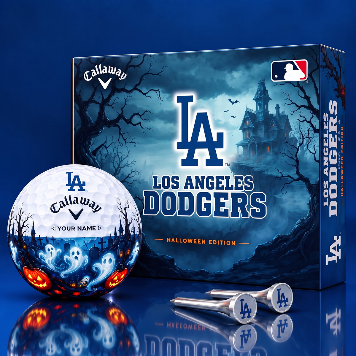 SIGNATURE MLB X LA DELUXE PERSONALIZED HALLOWEEN HORROR FAIRWAY V6 GOLF BALL COLLECTION