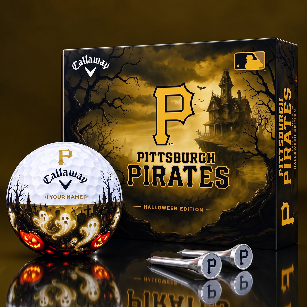 SIGNATURE MLB X PIT DELUXE PERSONALIZED HALLOWEEN HORROR FAIRWAY V6 GOLF BALL COLLECTION
