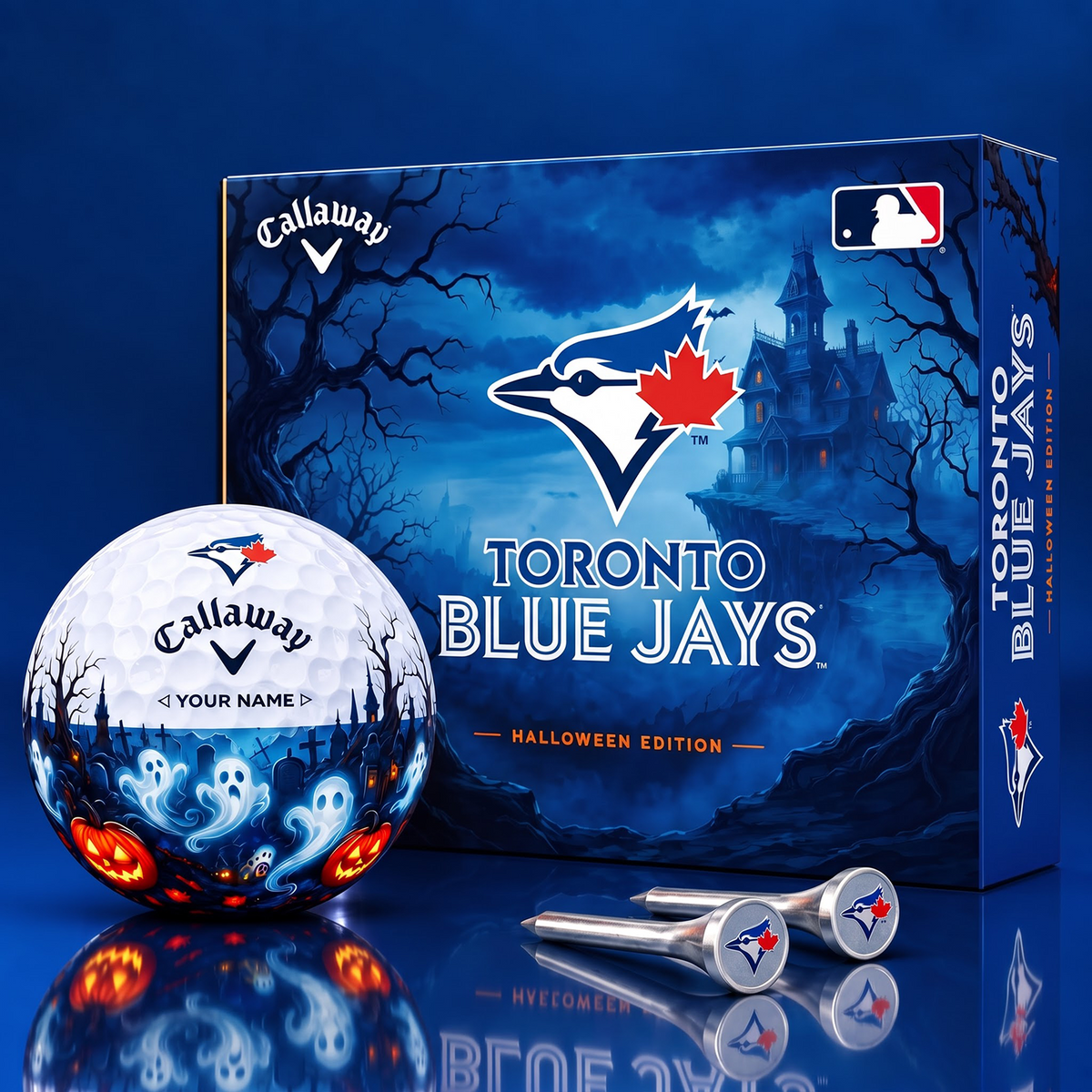SIGNATURE MLB X TOR DELUXE PERSONALIZED HALLOWEEN HORROR FAIRWAY V6 GOLF BALL COLLECTION
