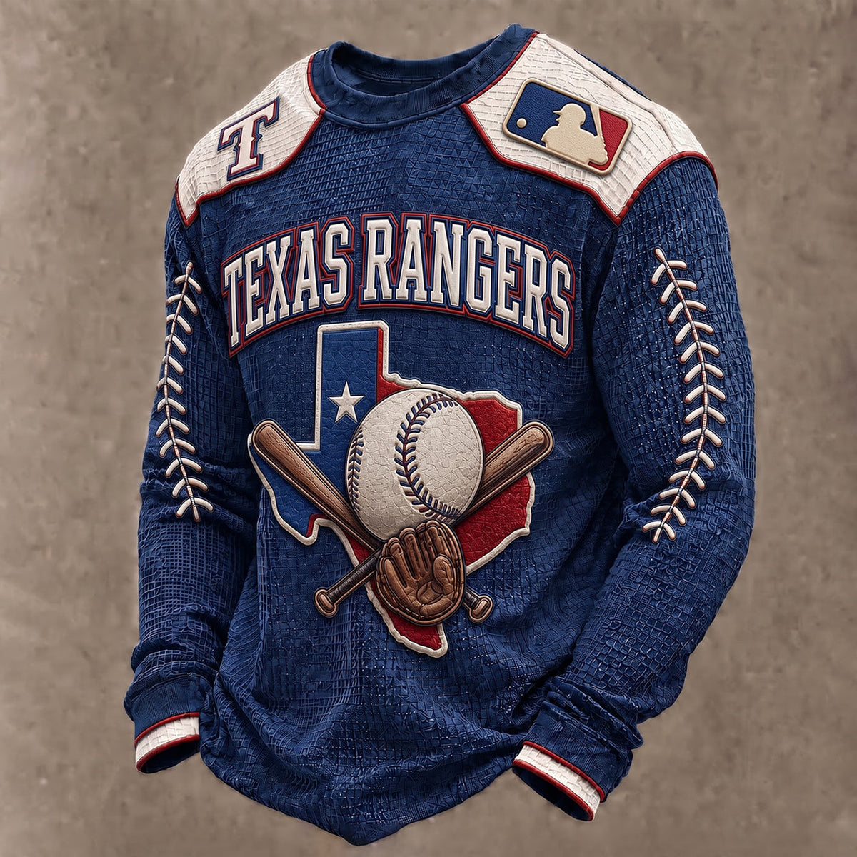 SIGNATURE MLB X TR EXCLUSIVE Heritage Waffle Long Sleeve Shirt Limited Edition
