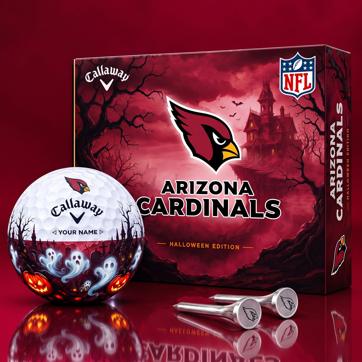 SIGNATURE NFL X AC DELUXE PERSONALIZED HALLOWEEN HORROR FAIRWAY V6 GOLF BALL COLLECTION