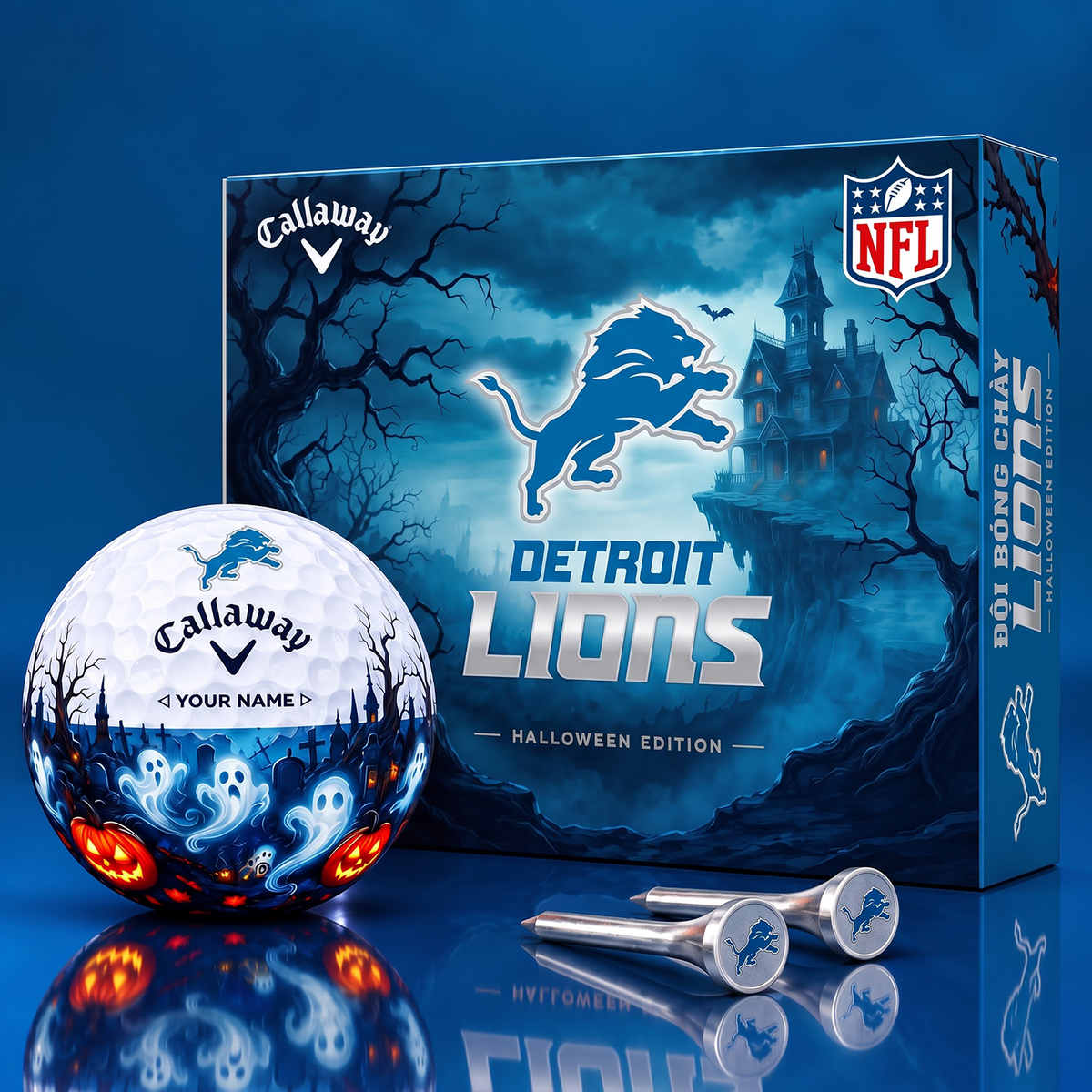 SIGNATURE NFL X DL DELUXE PERSONALIZED HALLOWEEN HORROR FAIRWAY V6 GOLF BALL COLLECTION