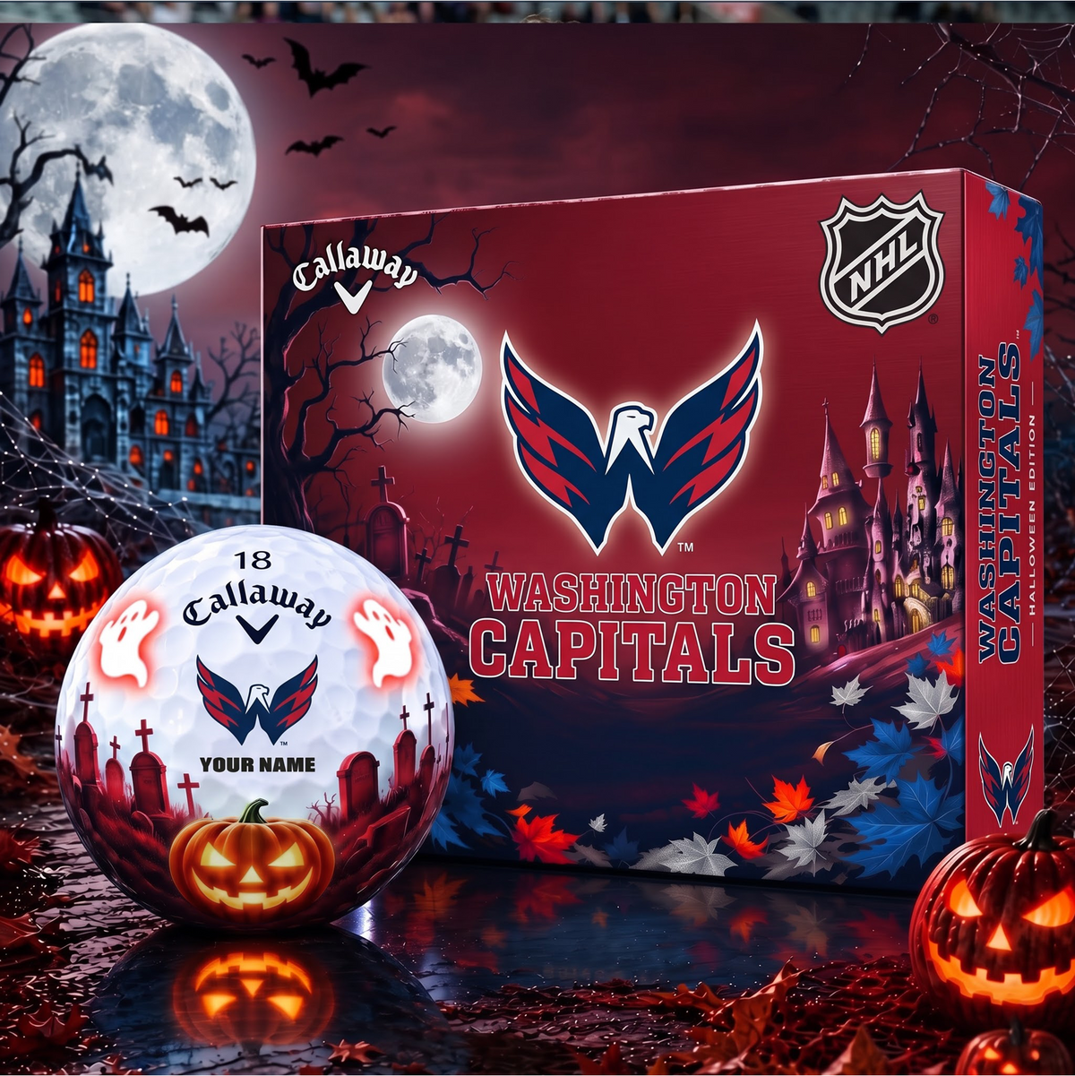 SIGNATURE NHL X WC DELUXE PERSONALIZED HALLOWEEN HORROR FAIRWAY SERIES V3 GOLF BALL COLLECTION