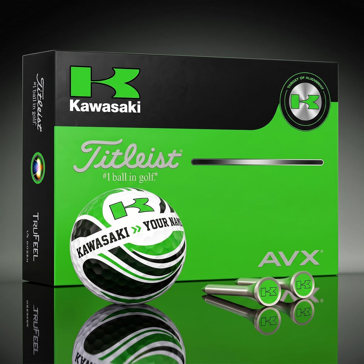 SIGNATURE K X KAW EXCLUSIVE PERSONALIZED GOLF BALL V3 LIMITED EDITION NDT NHM 050926
