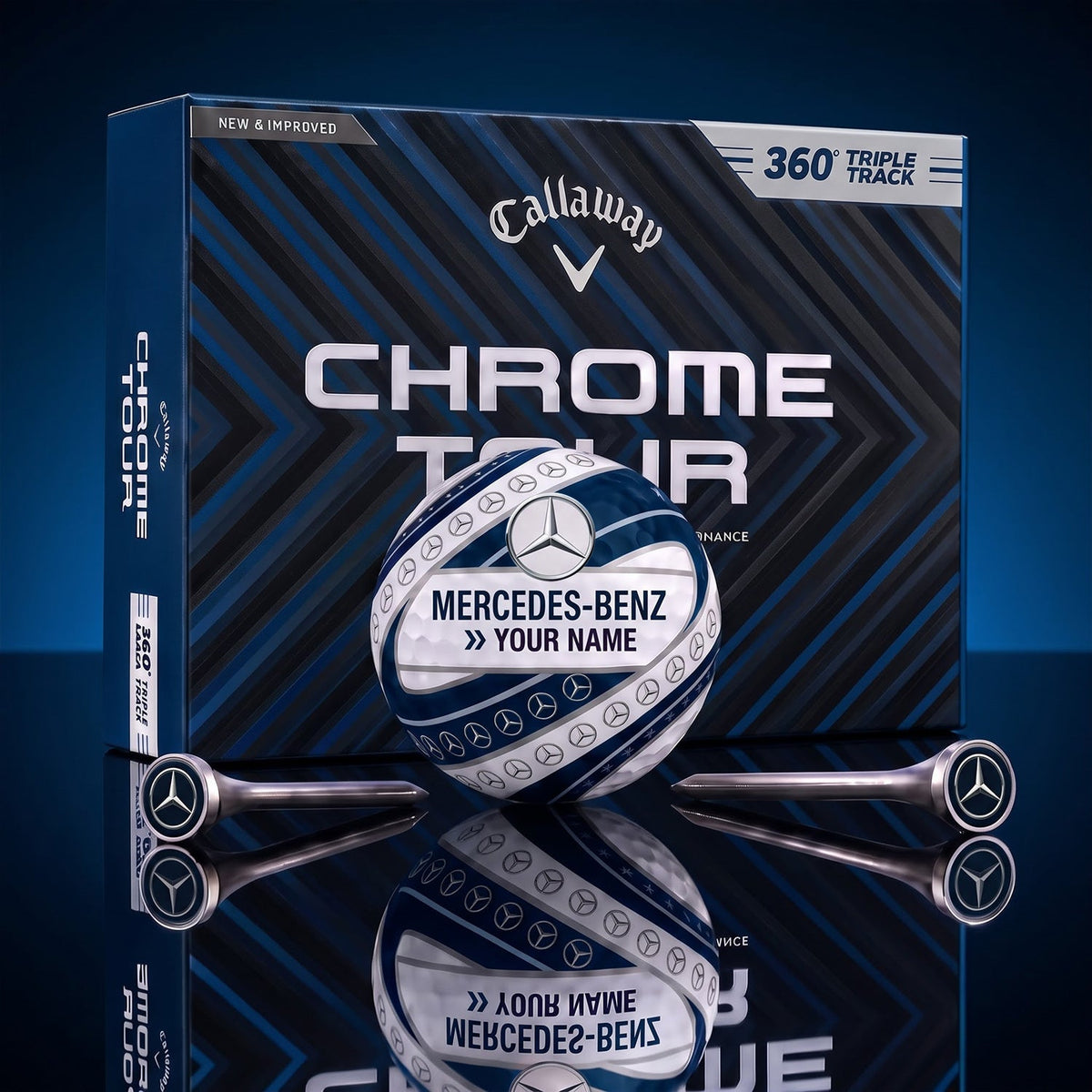 SIGNATURE MERC X MBENZ EXCLUSIVE PERSONALIZED GOLF BALL V5 LIMITED EDITION NDT NHM 050926