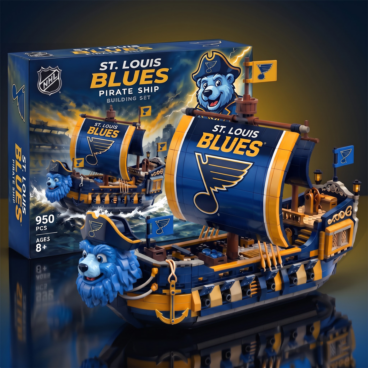SLB x x NHL 50th Anniversary Pirate Ship Building Set