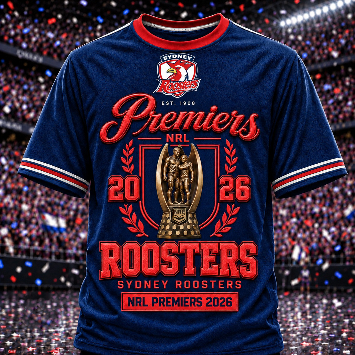 SYD x NRL 2026 Premiers 3D Shirt V14