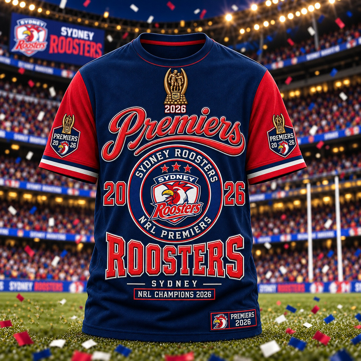 SYD x NRL 2026 Premiers 3D Shirt V5