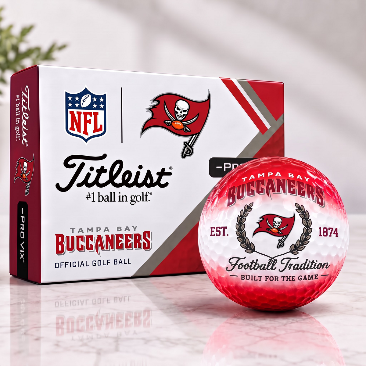 TB X Custom NFL Football Tradition Golf Ball Set