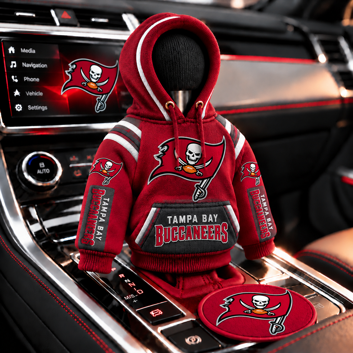 TB x NFL Personalized Name Shift Knob Hoodie