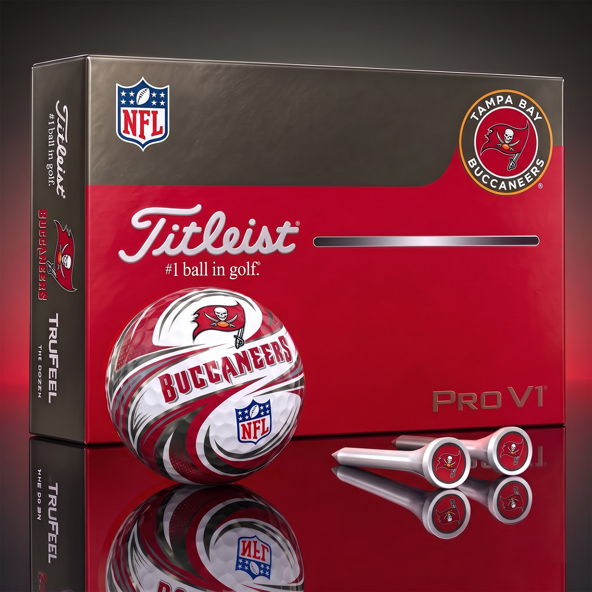 TBB x 1-of-1 Custom NFL Golf Balls And Tees Gift Set