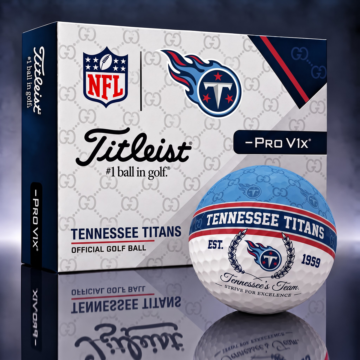 TEN X NFL Custom GC x Titleist Pro V1 Golf Balls Set