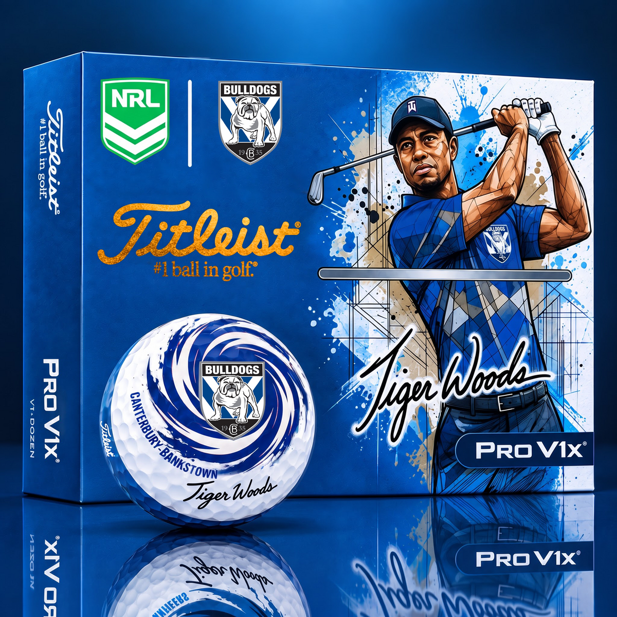 TITLEIST x Signature NRL CBB BESPOKE 94th Anniversary Edition V3 Golf Balls – Tiger Woods Signature Edition