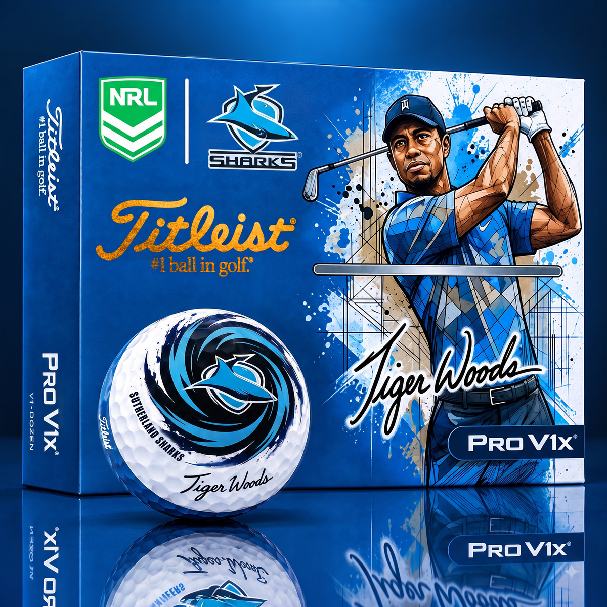 TITLEIST x Signature NRL CSS BESPOKE 94th Anniversary Edition V3 Golf Balls – Tiger Woods Signature Edition