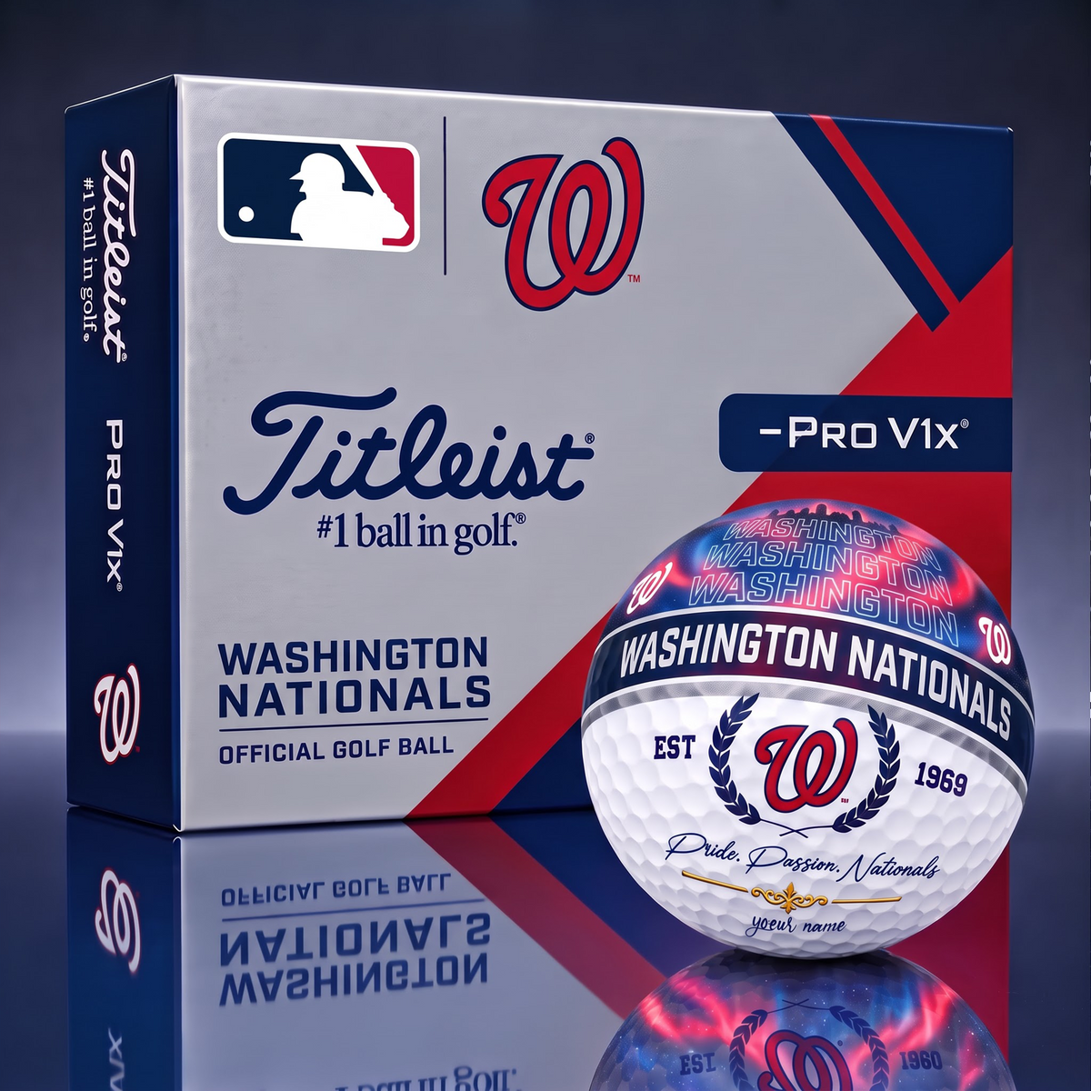 TITLIEST X SIGNATURE MLB WN EXCLUSIVE BESPOKE NAME GALAXY GOLF BALL V3 LIMITED EDITION