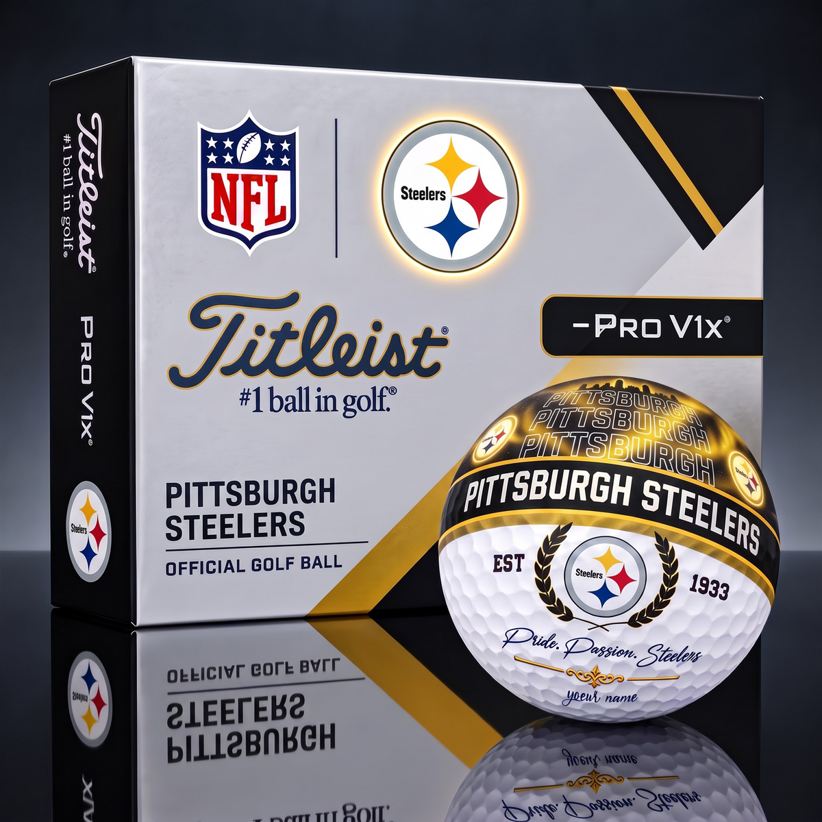 TITLIEST X SIGNATURE NFL PS EXCLUSIVE BESPOKE NAME GALAXY GOLF BALL V3 LIMITED EDITION