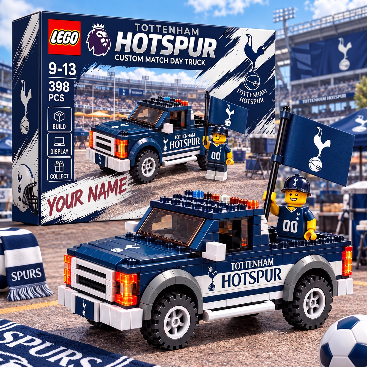 TOT X EPL 1-OF-1 IN-HOUSE CRAFTED CUSTOM GAME DAY TRUCK BRICK SET