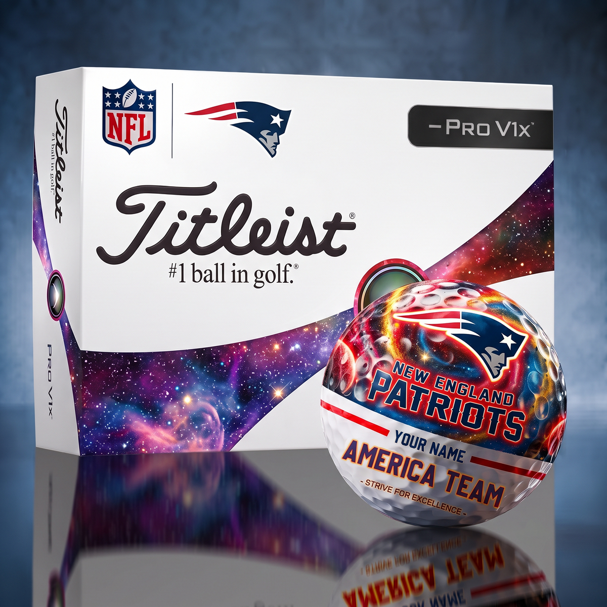 Titleist NEP x Premium NFL DAL PERSONALIZED GOLF BALL LIMITED EDITION V7