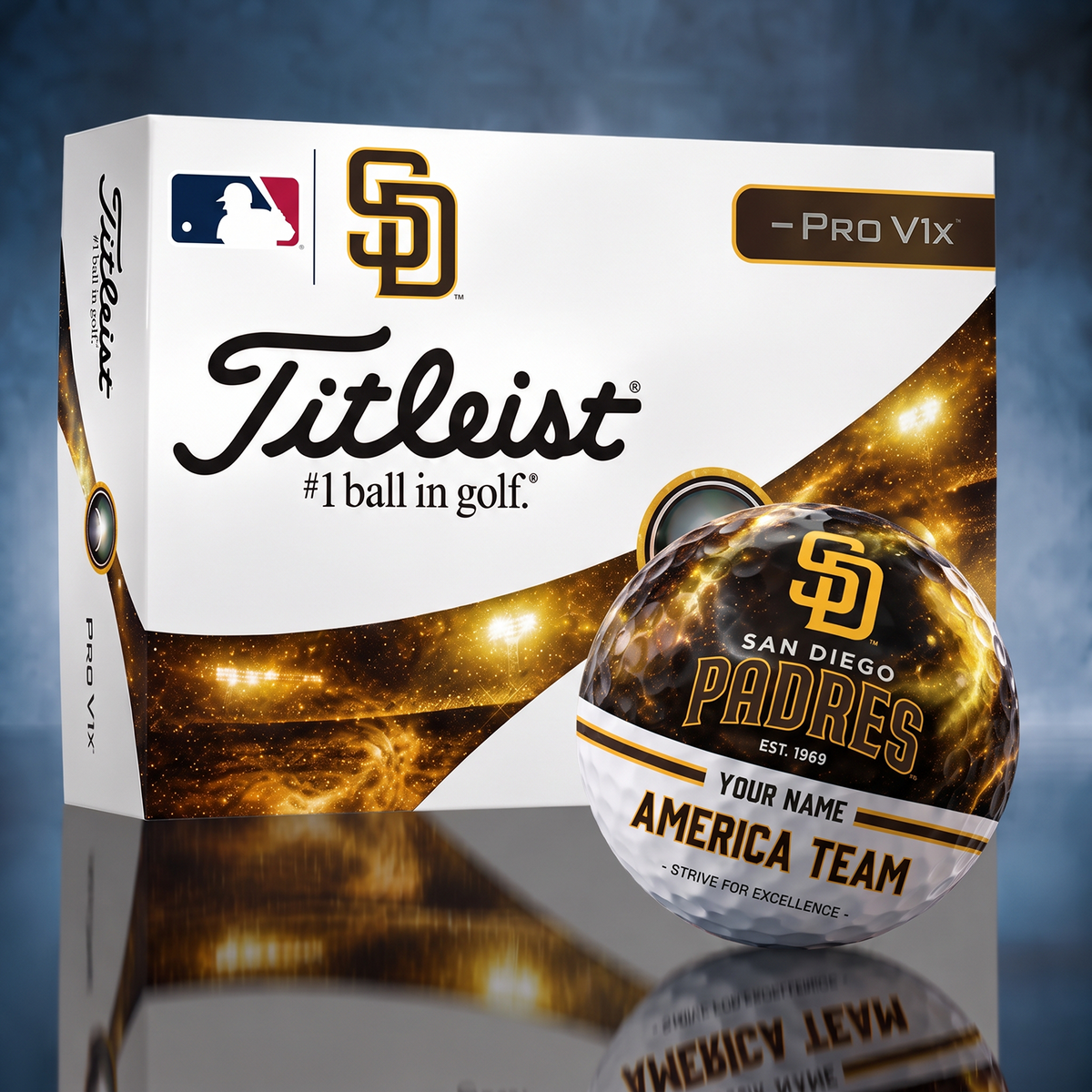 Titleist SD x Premium MLB PERSONALIZED GOLF BALL LIMITED EDITION V7