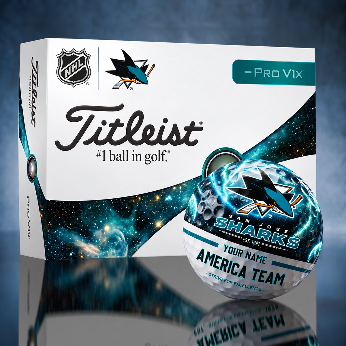 Titleist SJS x Premium NHL PERSONALIZED GOLF BALL LIMITED EDITION V7