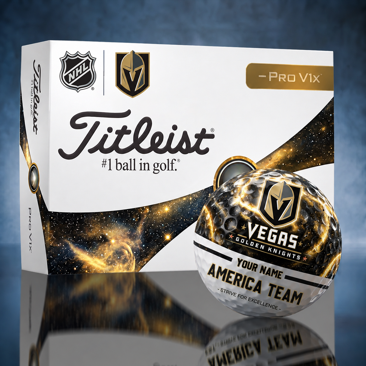 Titleist VGK x Premium NHL PERSONALIZED GOLF BALL LIMITED EDITION V7