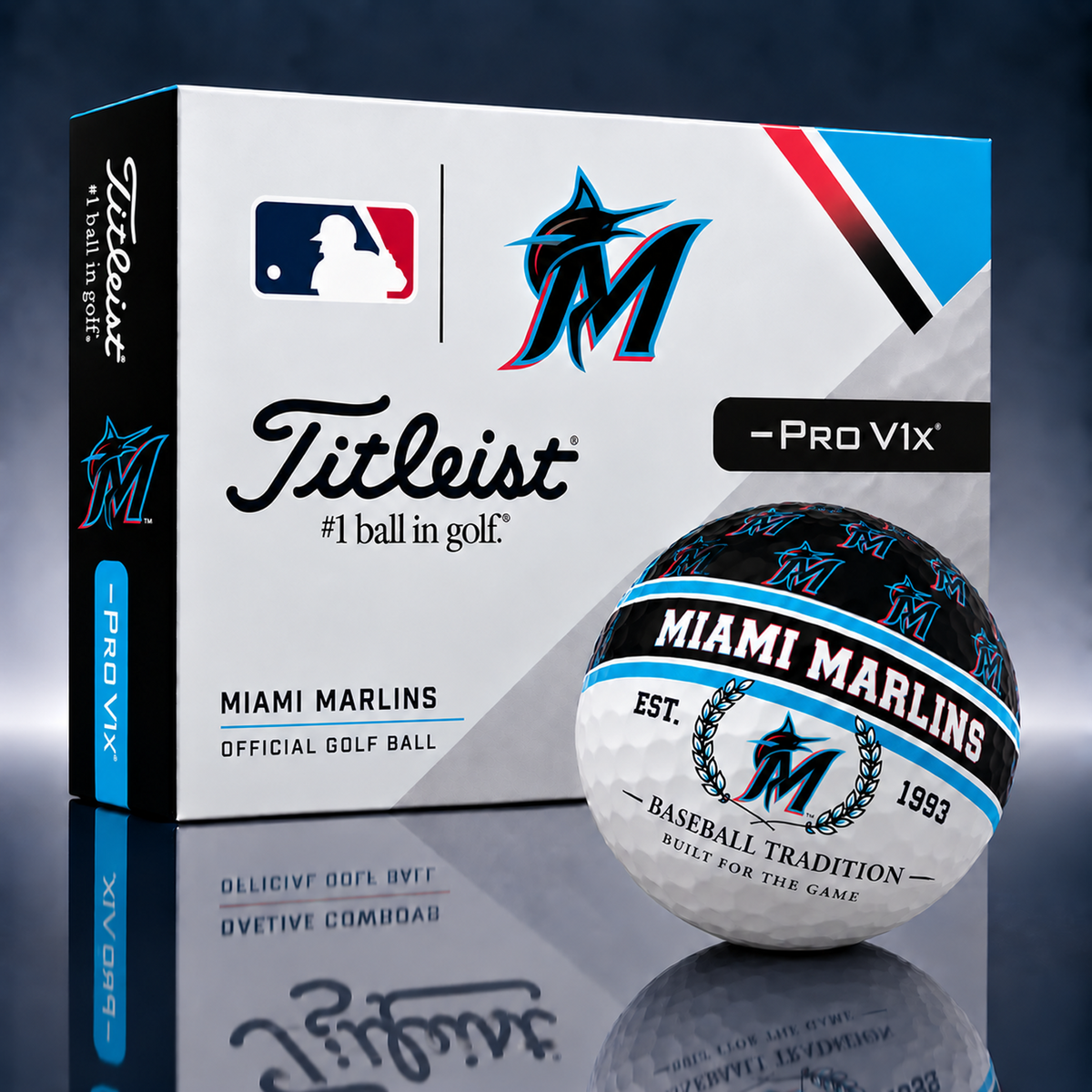 Titleist X Premium MLB MIA PERSONALIZED GOLF BALL LIMITED EDITION 2909