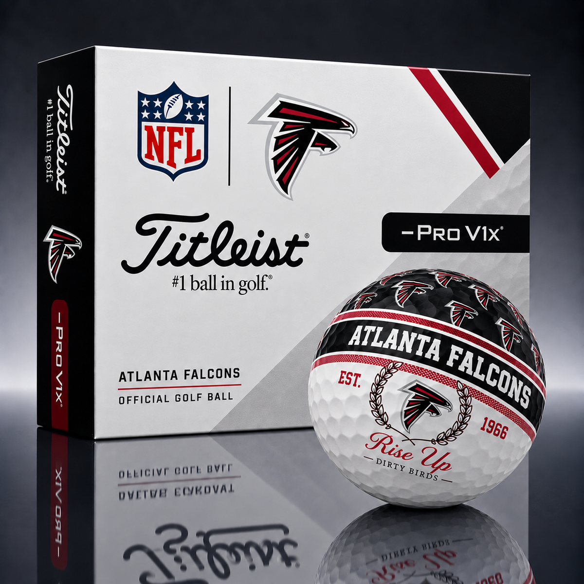 Titleist X Premium NFL ATL PERSONALIZED GOLF BALL LIMITED EDITION V5