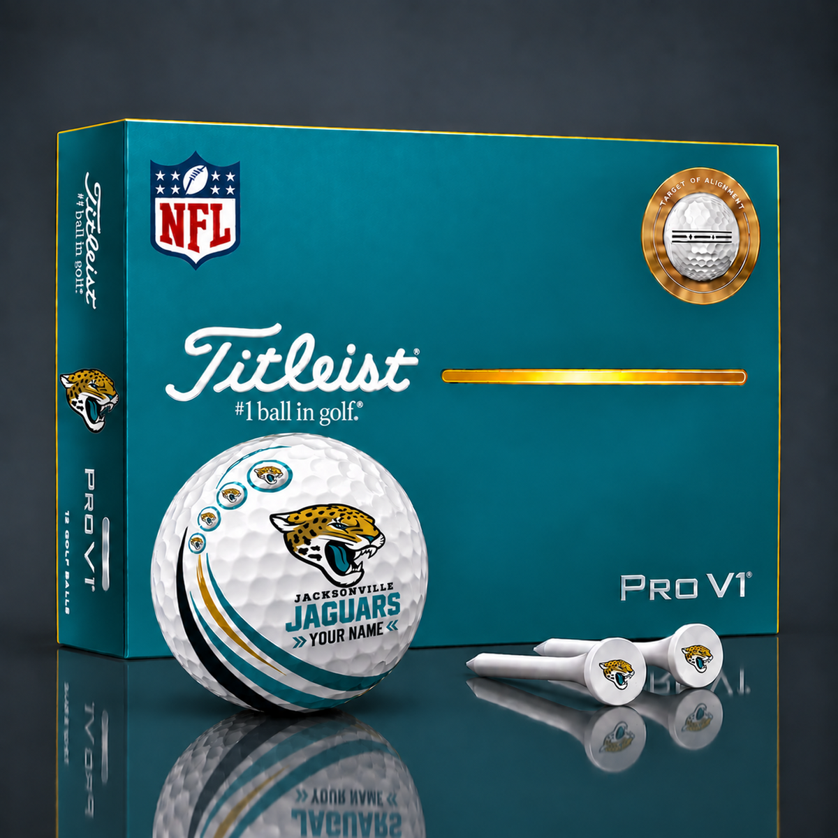 Titleist X Premium NFL JAC PERSONALIZED GOLF BALL LIMITED EDITION V4