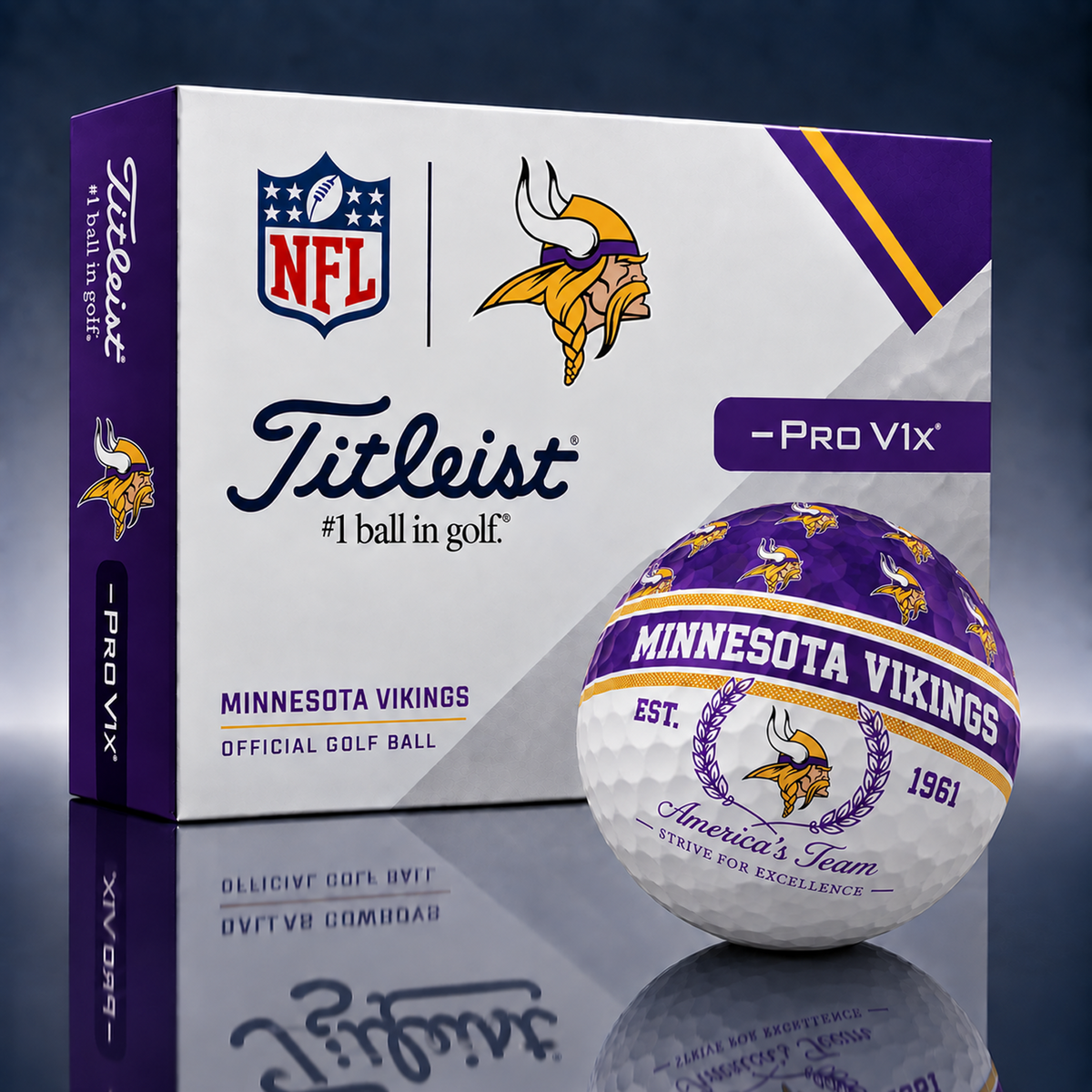 Titleist X Premium NFL MIN PERSONALIZED GOLF BALL LIMITED EDITION V5