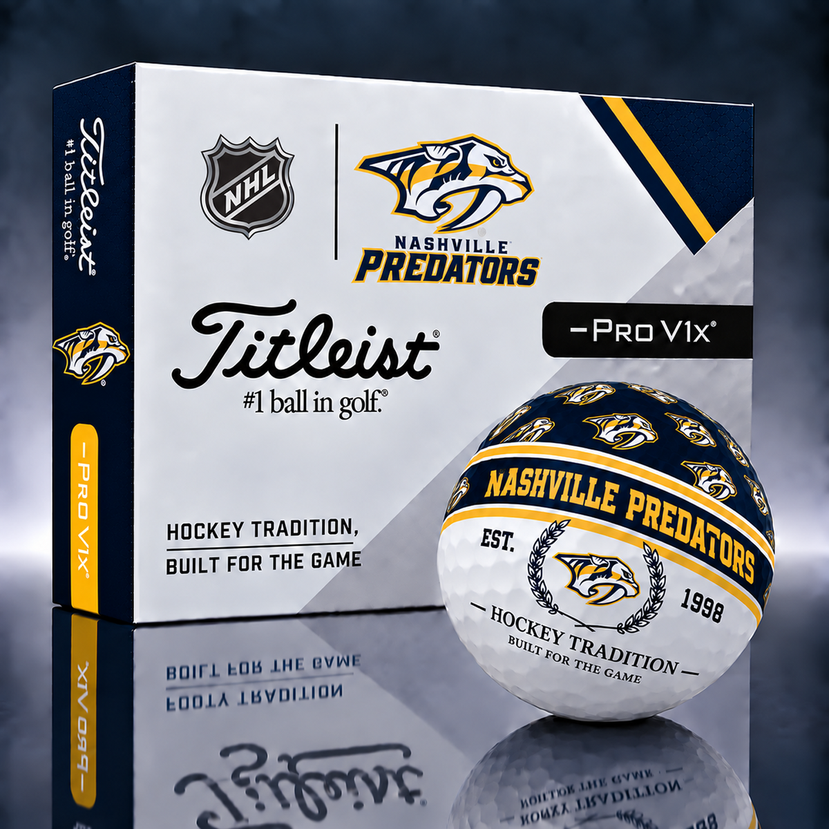 Titleist X Premium NHL x NSH PERSONALIZED GOLF BALL LIMITED EDITION V5
