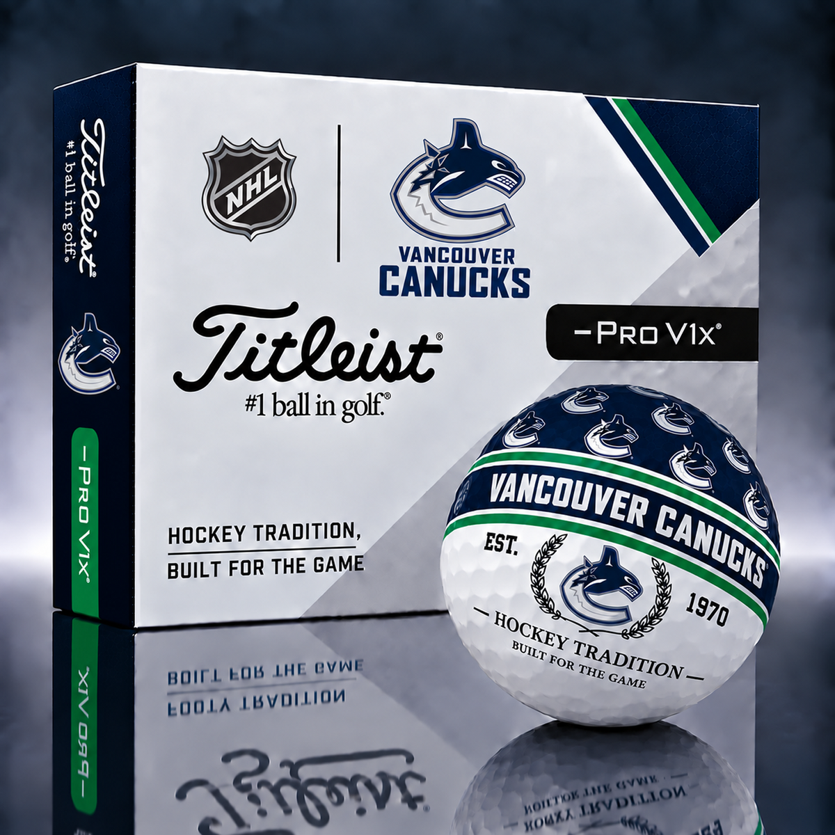Titleist X Premium NHL x VAN PERSONALIZED GOLF BALL LIMITED EDITION V5