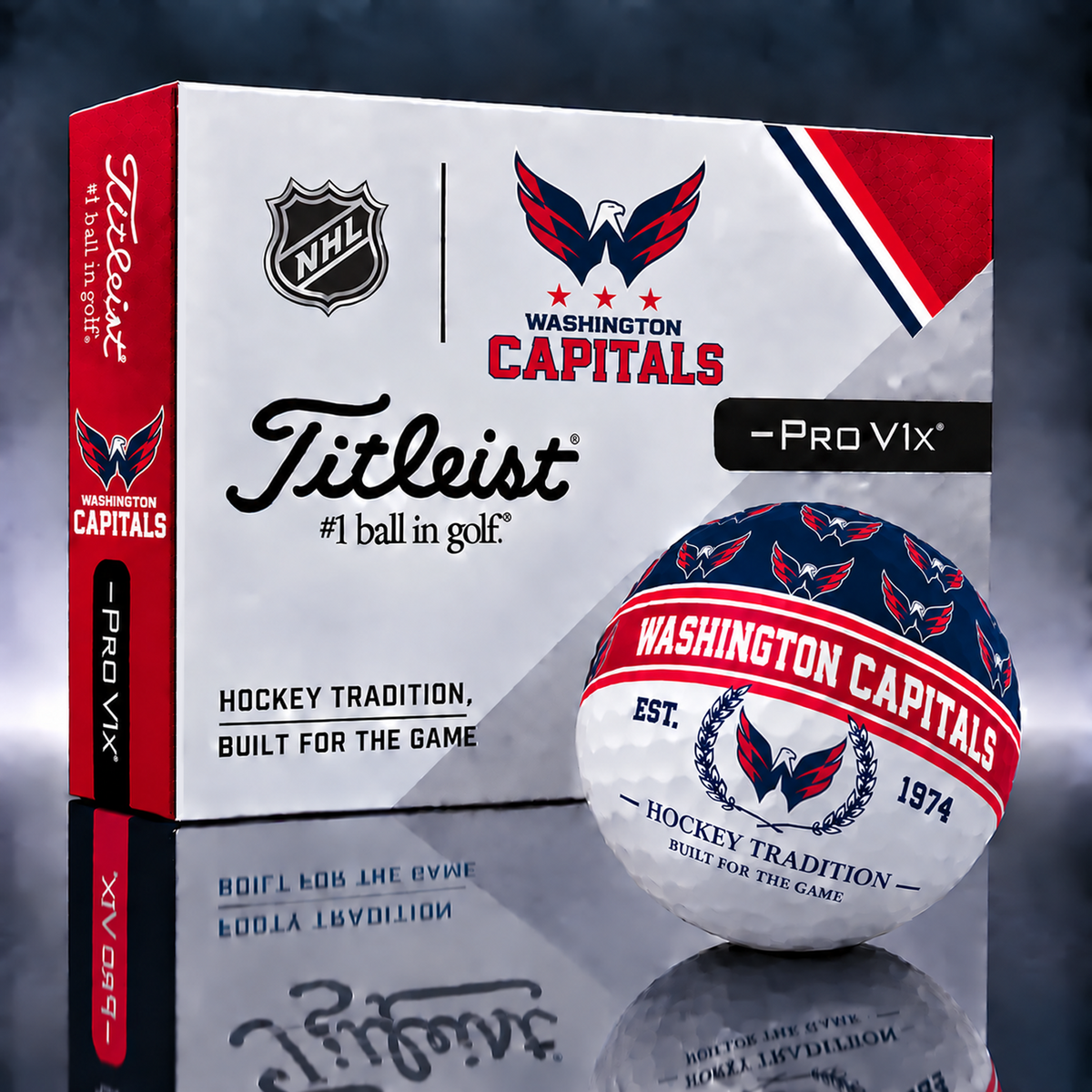 Titleist X Premium NHL x WSH PERSONALIZED GOLF BALL LIMITED EDITION V5