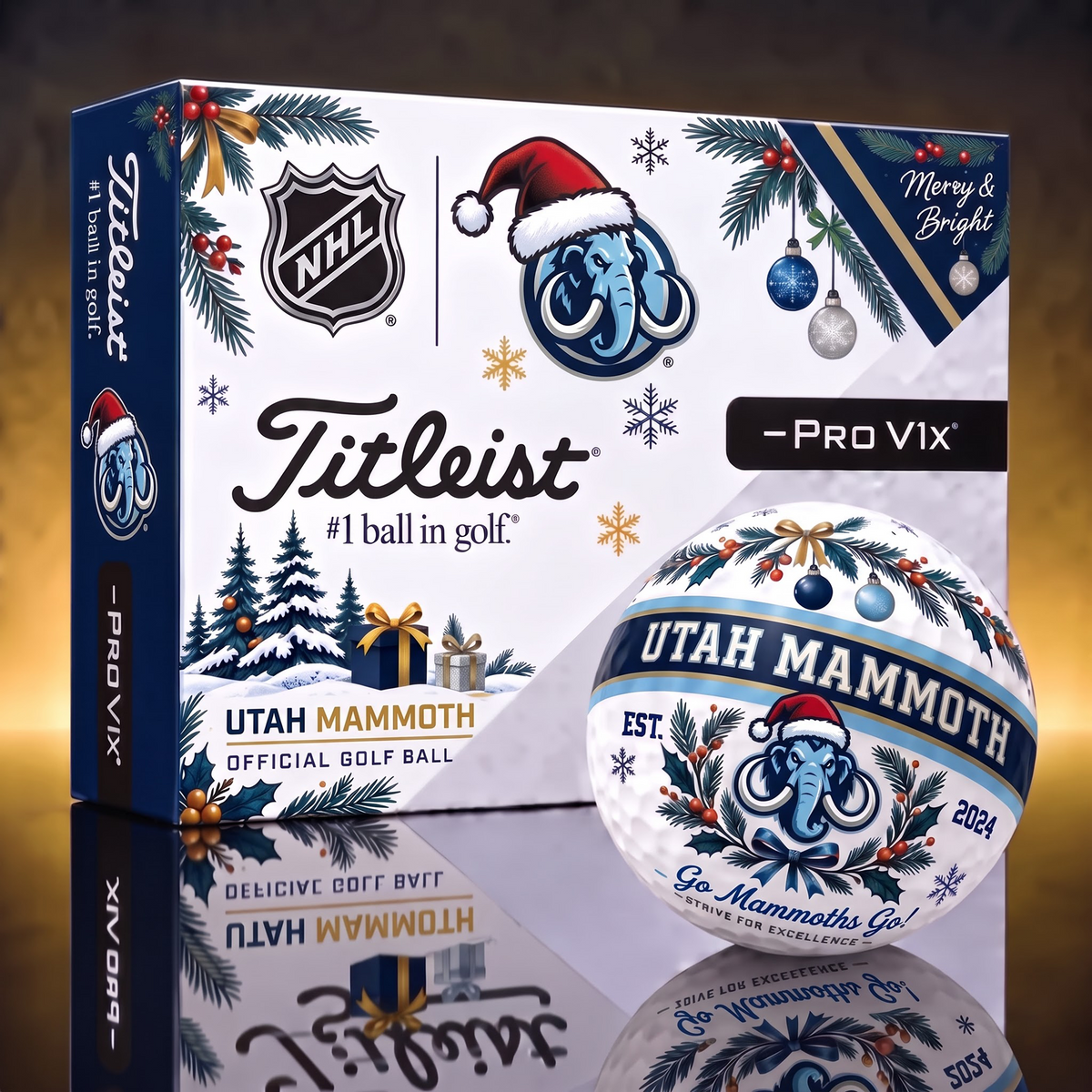 UTM X 1-OF-1 NHL TITLEIST CHRISTMAS GOLF BALLS