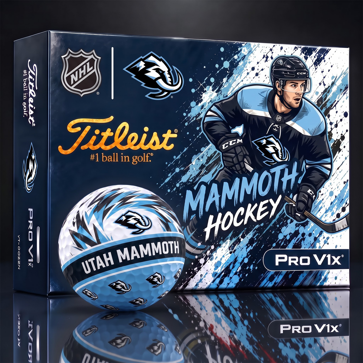UTM X Custom NHL Dynamic Paint Splatter Golf Balls