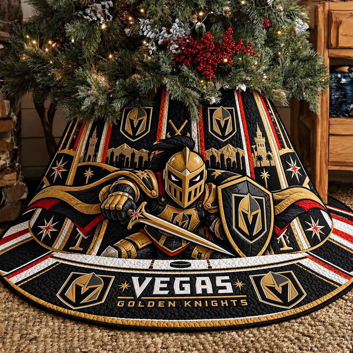 VGK x NHL Premium Tree Skirt
