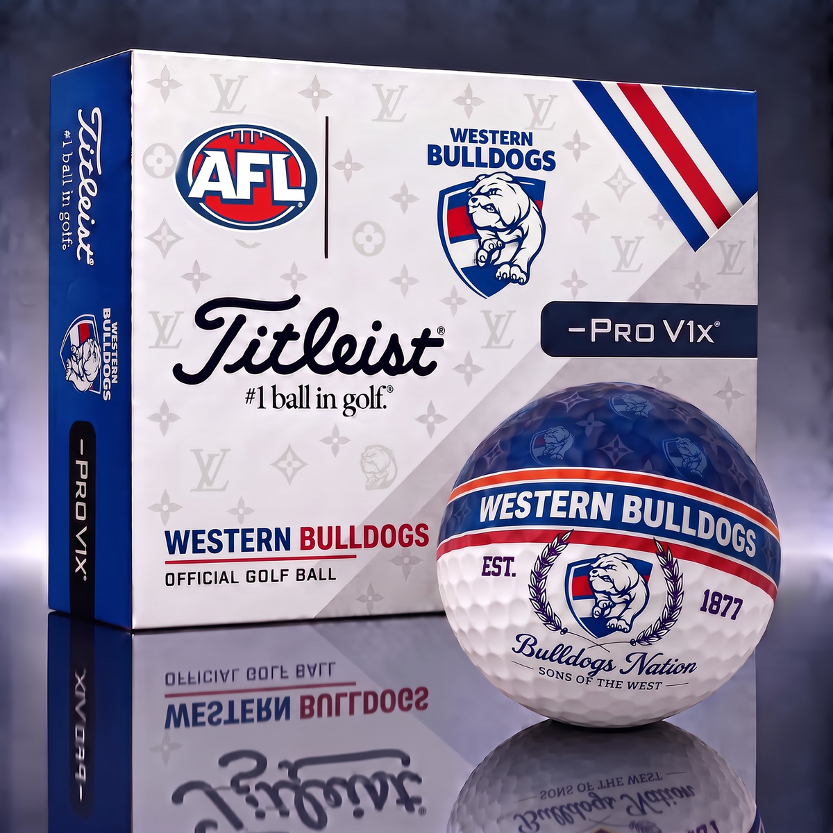 WB X Custom AFL Football Tradition Golf Ball Set