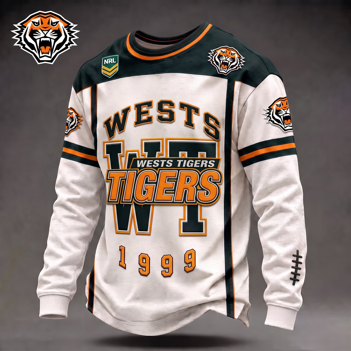 WT x Custom 1-of-1 Personalized NRL Team Vintage Distressed Long Sleeve Shirt