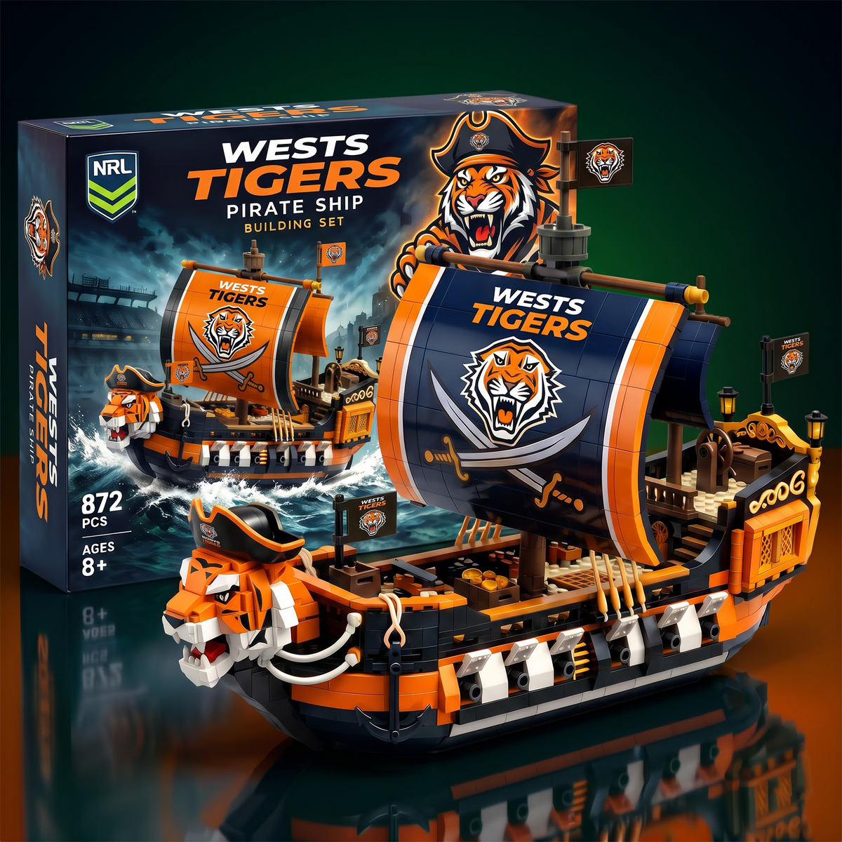 WT x NRL 50th Anniversary Pirate Ship Building Set