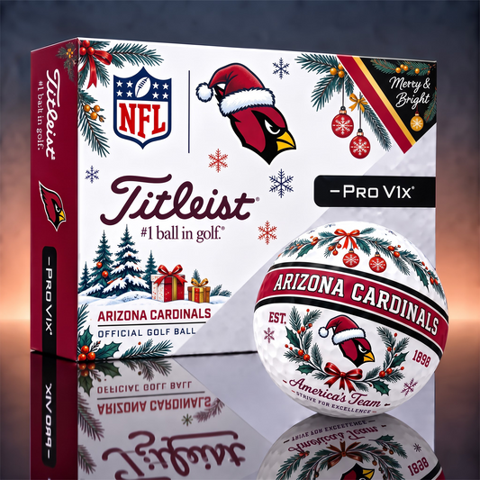 AC x 1-OF-1 NFL TITLEIST CHRISTMAS  GOLF BALLS