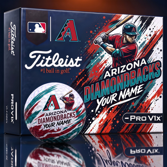 AD x Personalized MLB Titleist Pro V1x MLB Golf Balls